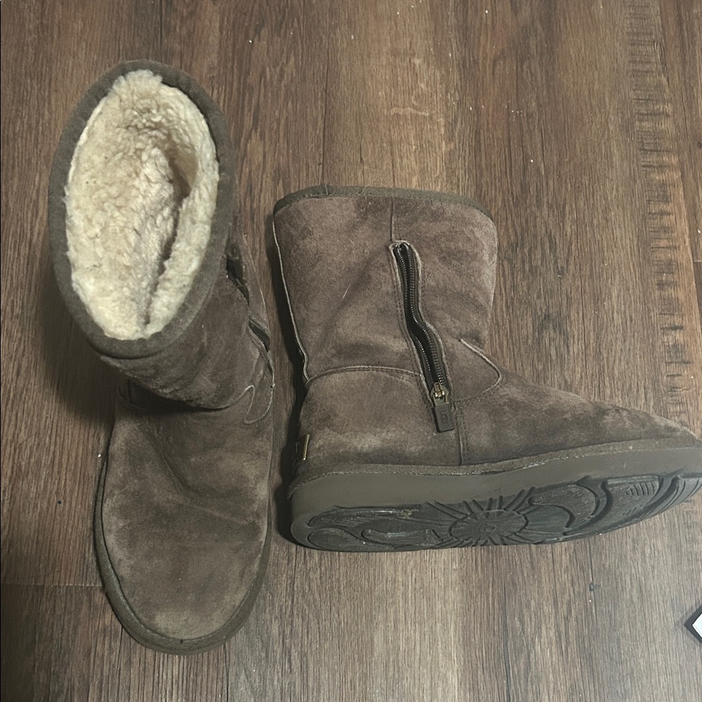 brown mid calf uggs